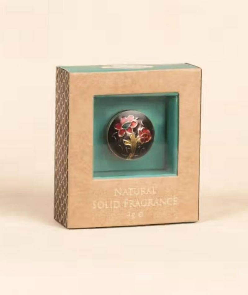 Scented Beeswax Natural Oil Solid Perfume Jasmine (4gm).  Alcohol-free, mild body fragrance. Long lasting aroma. 100% natural. 