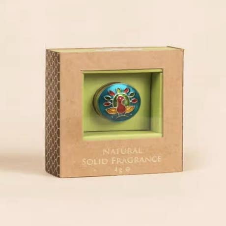Beeswax Natural Oil Solid Perfume - Lily of the Valley (4gm). Alcohol-free mild body fragrance.