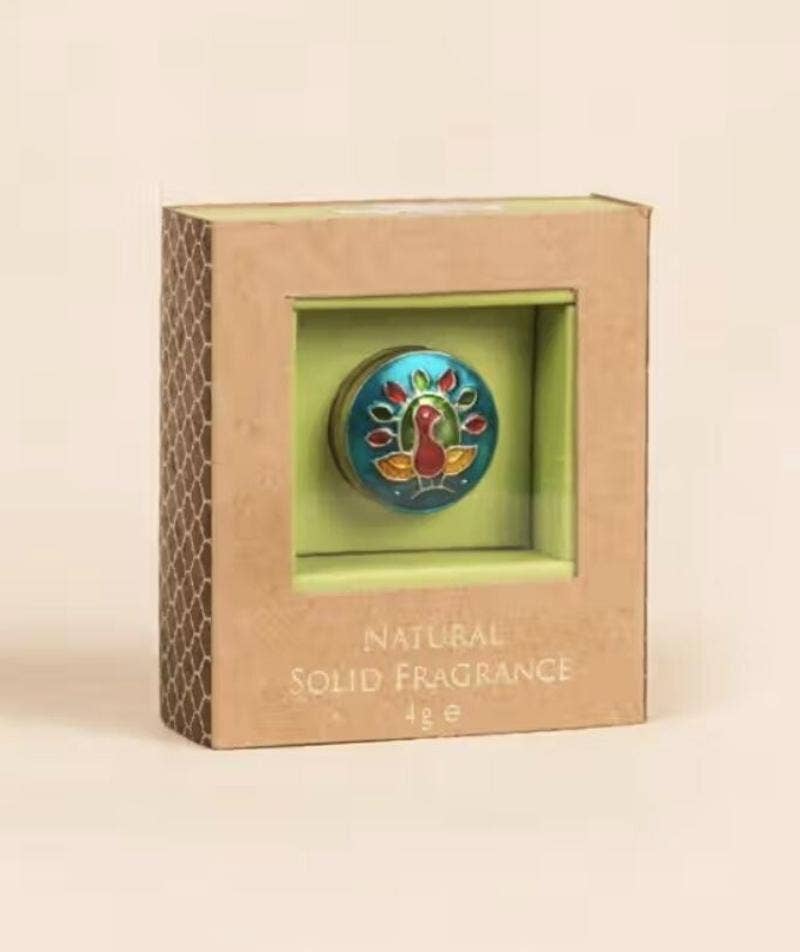 Beeswax Natural Oil Solid Perfume - Lily of the Valley (4gm). Alcohol-free mild body fragrance.