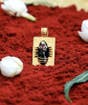 Linga Bhairavi 22kt Gold Pendant (Consecrated), Black