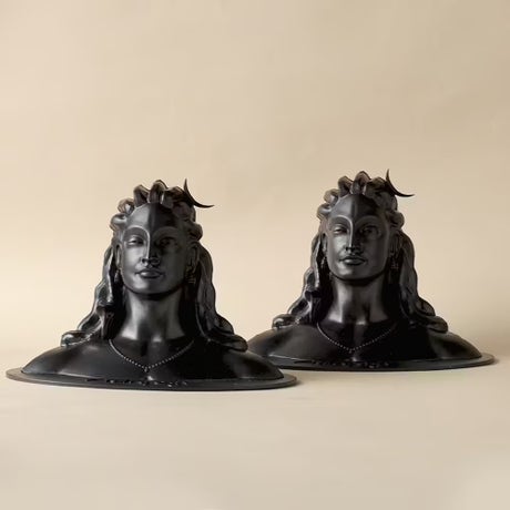 The grace of Adiyogi  gift set, Adiyogi Statue- 4 inch  Pack of Two