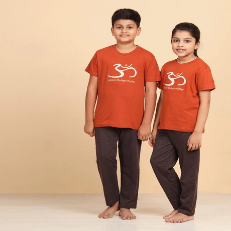 Organic Unisex T Shirt Aum orange