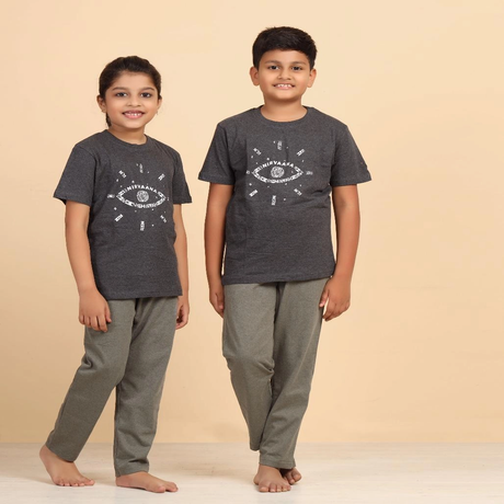 Kids Melange Unisex T Shirt Nirvana Dr Grey