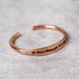 Aum Namah Shivaya Adjustable Hammered Copper Cuff