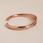 Aum Namah Shivaya Adjustable Hammered Copper Cuff