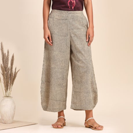 Bagru Printed Cotton Slouchy Pants