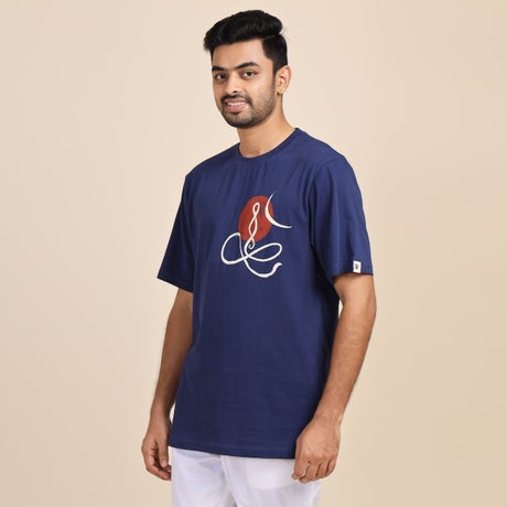 Sacred Strokes - Yogi T-shirt (Indigo)