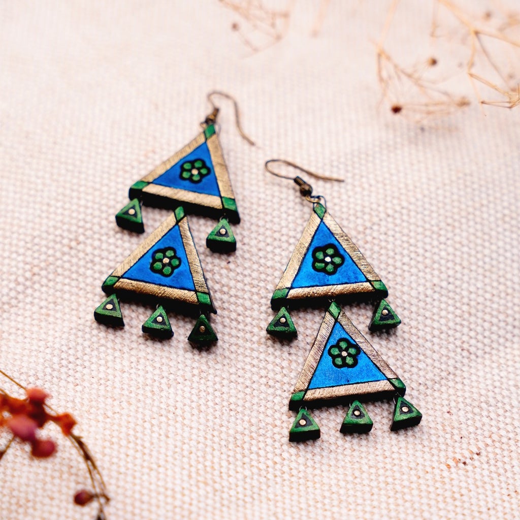Cerulean Blossom Earrings