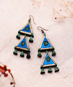 Cerulean Blossom Earrings