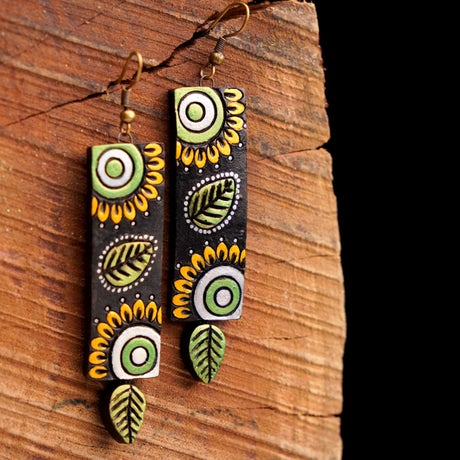 Sunflower Charm Earrings