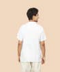 White Aum Organic Cotton Kurta for Men