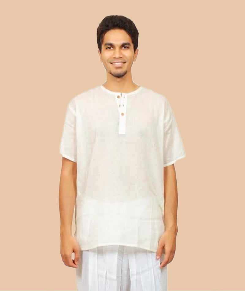 Undyed Organic Khadi Kurta for Men