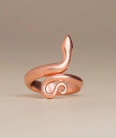 Copper Snake Ring (Consecrated), Medium