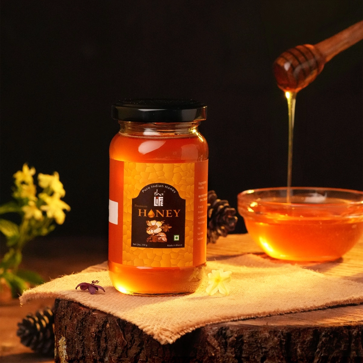 Honeyページ Natural Honey, 250 g