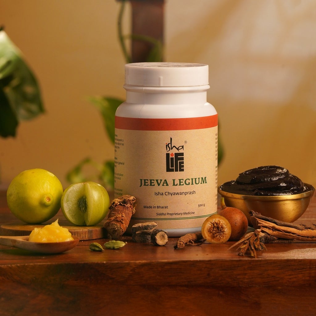 Isha’s Jeeva Legium Chyawanprash (500gm). Traditional Siddha recipe for immunity and overall Health. For all age groups, including children. 
