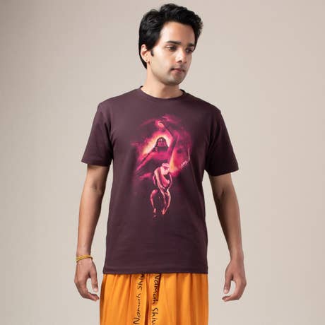 Dance Of The Divine Unisex T Shirt With Comfort Stretch - Burnt Plum