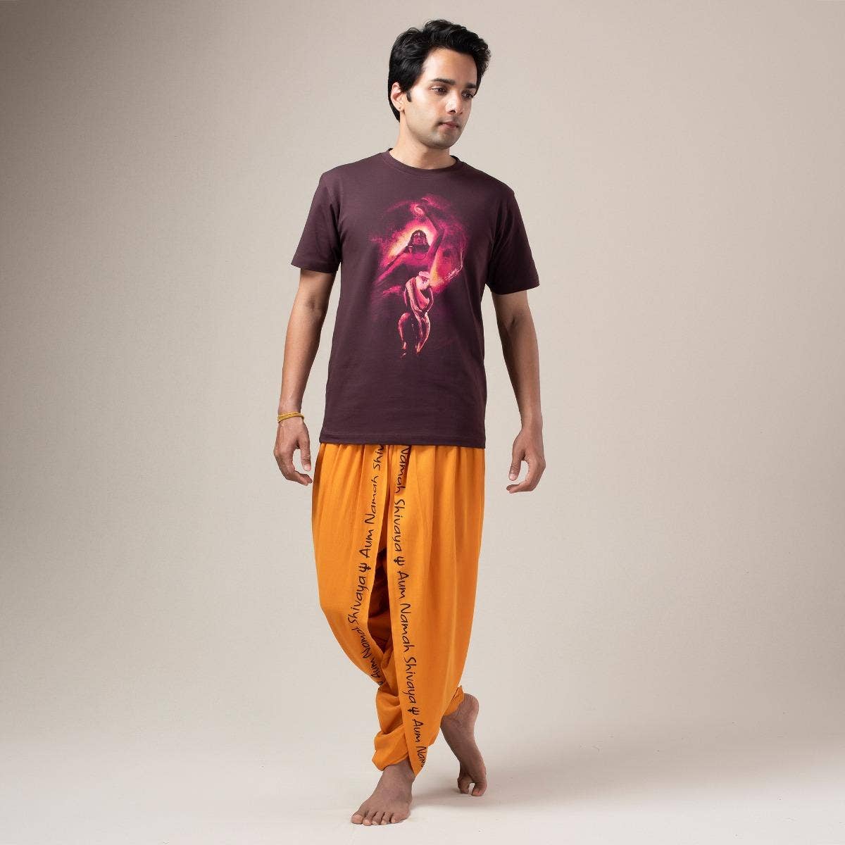 Dance Of The Divine Unisex T Shirt With Comfort Stretch - Burnt Plum