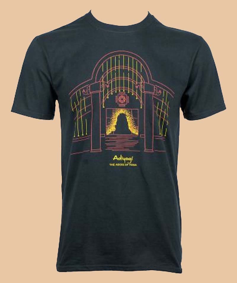 Adiyogi Abode Unisex T-Shirt, Black