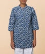 Indigo Dabu Print Kurta for Women