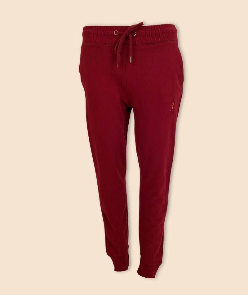 Maroon Organic Cotton Sweatpants for Women