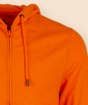 Orange Organic Cotton Unisex Zip Hoodie