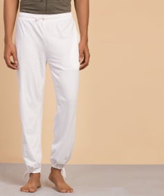 White Organic Cotton Unisex Track Pants