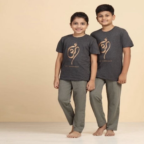 Melange T-shirt Aum Dark Grey