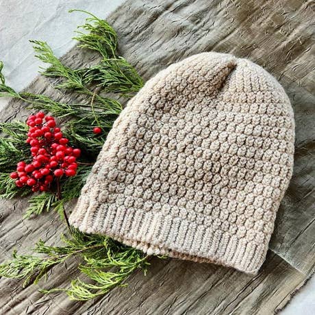 Woolen Cap, Beige 