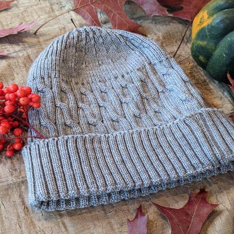 Woolen Knit Beanie, Dark Grey  