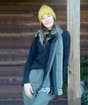 Woolen Pom Beanie, Mustard  