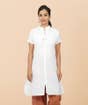 White Aum Organic Cotton Kurta for Women