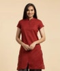 Maroon Aum Organic Cotton Kurta for Women