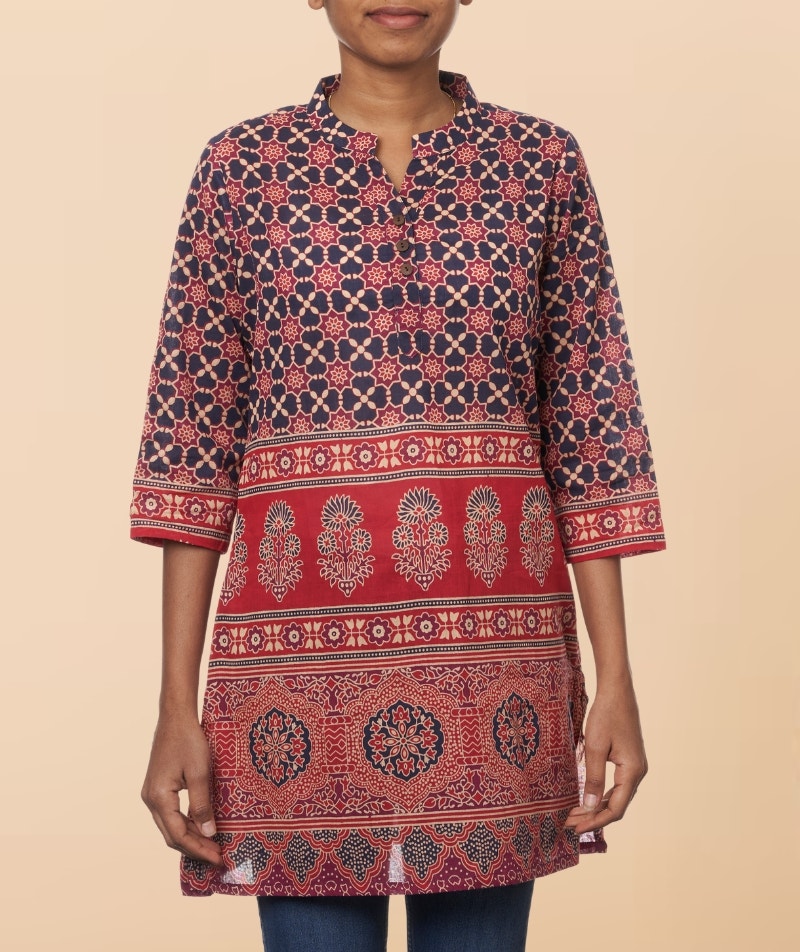 Ajarak Print Kurta for Women