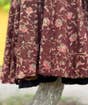 Rosewood Blooms, Handloom Kalamkari Block Print Skirt