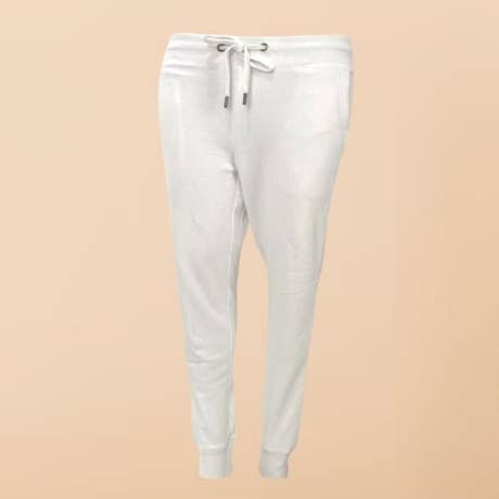 White Organic Cotton Sweatpants for Women