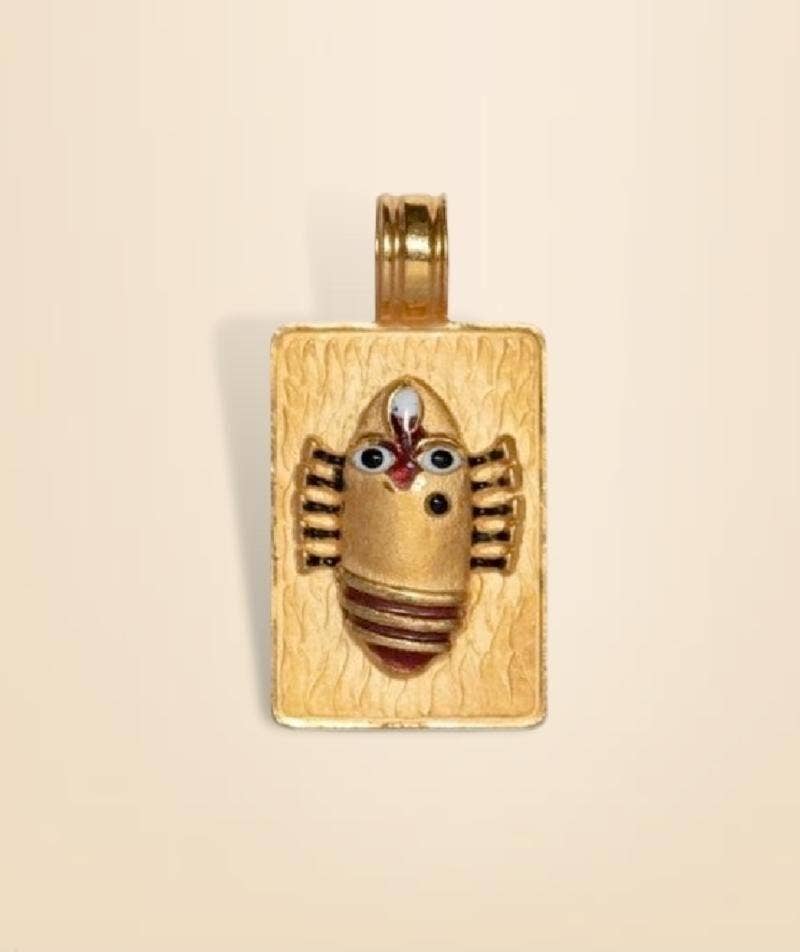 Linga Bhairavi 22Kt Gold 4g Pendant, Sandal (Consecrated)