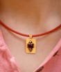 Linga Bhairavi 22kt Gold Pendant (Consecrated), Black