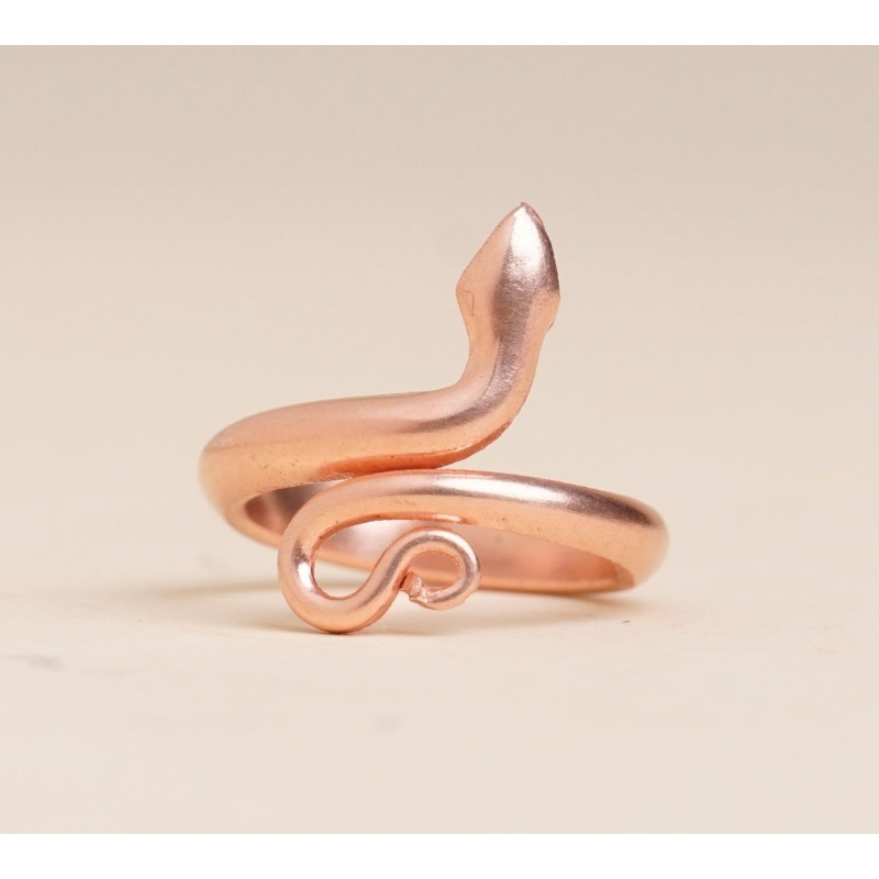 Isha copper snake ring store