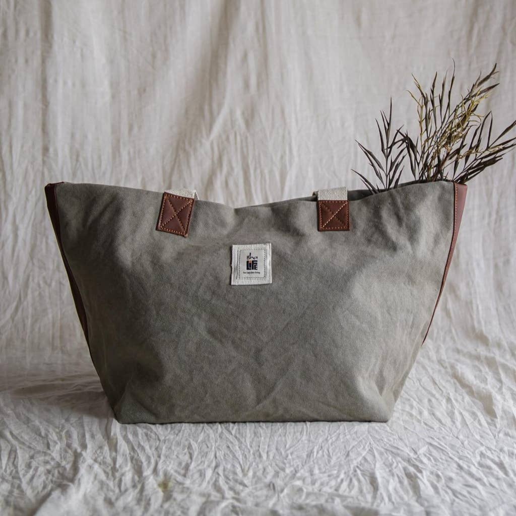 Washed Cotton Canvas Bag