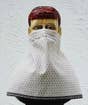 Yogeshwaraya Organic Cotton Face Mask, Black Large