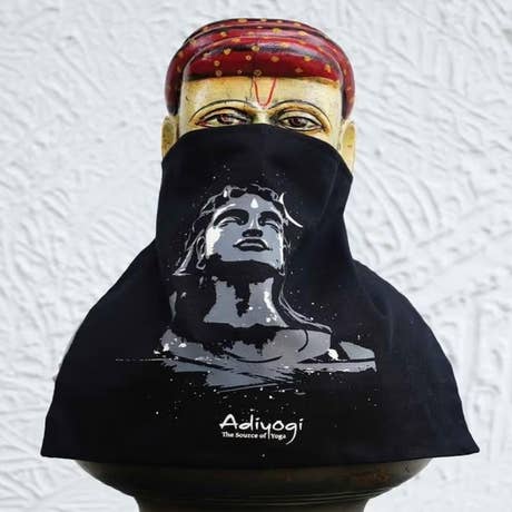 Adiyogi Organic Cotton Face Mask, Large
