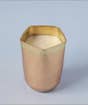 Tall Hammered Metal Soy Wax Candle