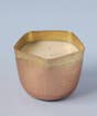Wide Hammered Metal Soy Wax Candle