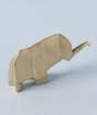 Elephant Origami Brass Paper Weight