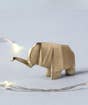 Elephant Origami Brass Paper Weight