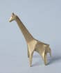 Giraffe Origami Brass Paper Weight