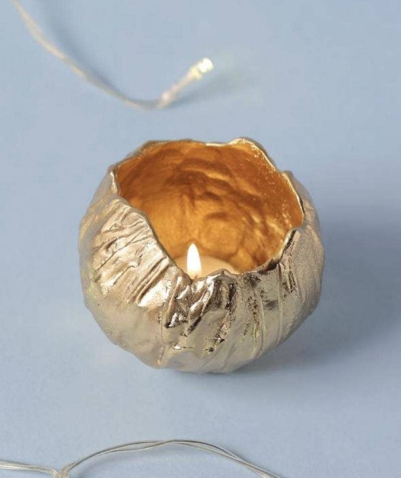 Nickel Plated Wrinkle Vase