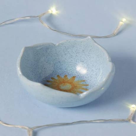 Surya Blue Ceramic Bowl, Small
