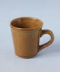 Ribbed Ceramic Mugs with Wooden Coaster