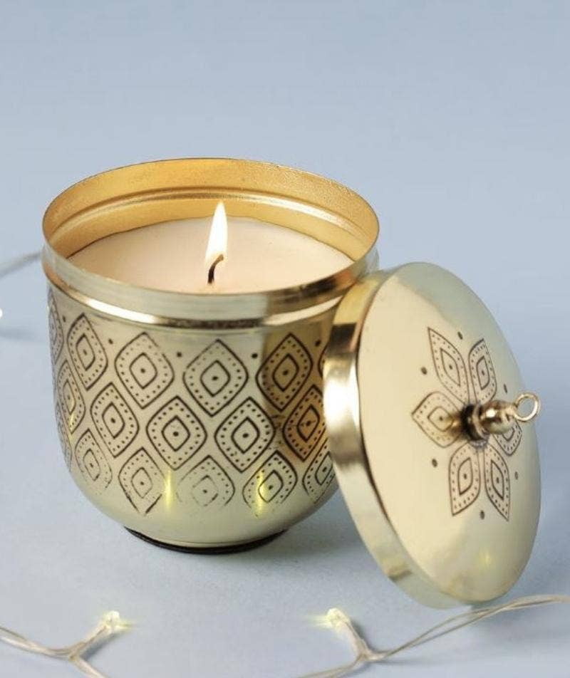 Festive Diya Soy Wax Candle